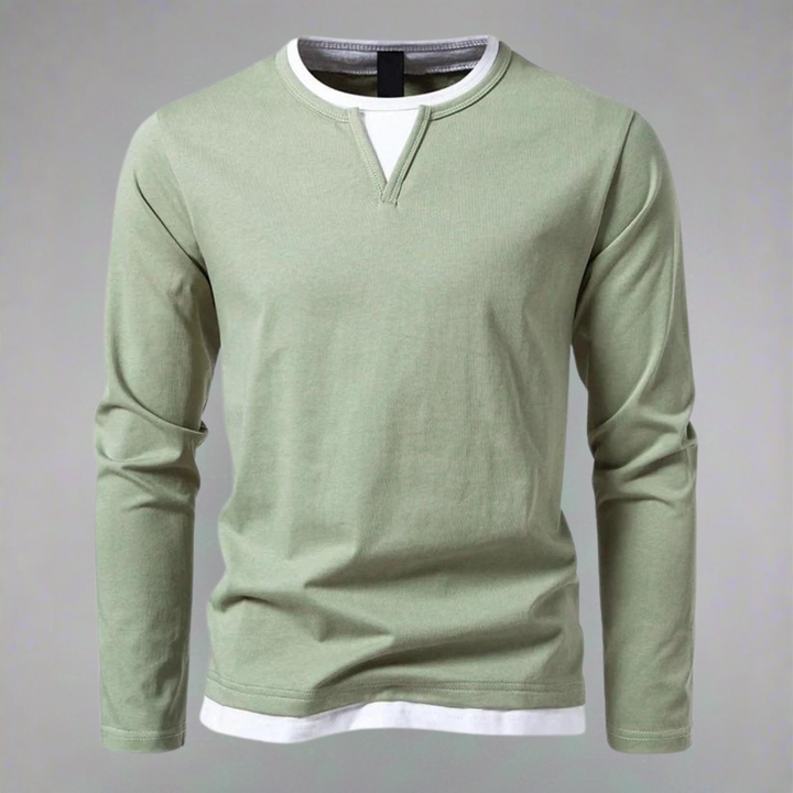 Richard | Langärmeliger Pullover mit V-Ausschnitt, Moderner Stil